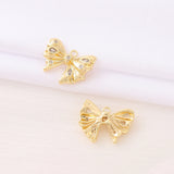 Zircon Bow Tie Charms Pendant for Jewelry Making