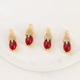 Zircon Animal Charms Necklace Bracelet Earring DIY Jewelry Accessories