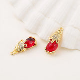Zircon Animal Charms Necklace Bracelet Earring DIY Jewelry Accessories