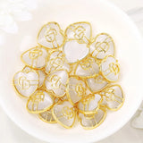 Brass Heart Charms Pendants Necklace And Bracelet Earring Diy Jewelry