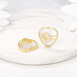 Brass Heart Charms Pendants Necklace And Bracelet Earring Diy Jewelry