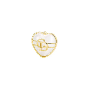 Brass Heart Charms Pendants Necklace And Bracelet Earring Diy Jewelry