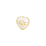 Brass Heart Charms Pendants Necklace And Bracelet Earring Diy Jewelry