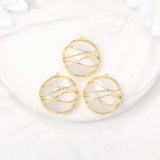 Brass & OPAL Round Charms Pendants for Necklace & Bracelet Earring DIY