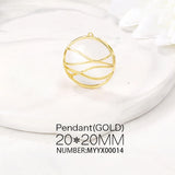 Brass & OPAL Round Charms Pendants for Necklace & Bracelet Earring DIY