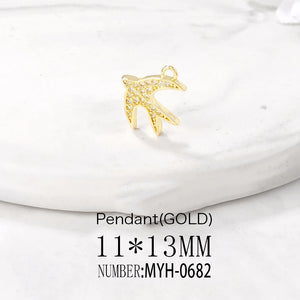 Bird Charms Pendants Necklace Bracelet Earring Diy Jewelry