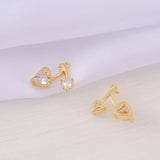 Brass and Zircon Cherry Charms Necklace DIY Jewelry Parts