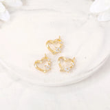 Heart Charms Pendant Necklace Bracelet Earring DIY Jewelry