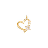 Heart Charms Pendant Necklace Bracelet Earring DIY Jewelry