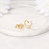 Heart Charms Pendant Necklace Bracelet Earring DIY Jewelry