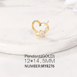 Heart Charms Pendant Necklace Bracelet Earring DIY Jewelry