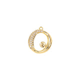Brass Zircon Charms Necklace Bracelet Earring DIY Jewelry