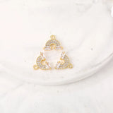 Rainbow Brass Zircon Charms DIY Jewelry Set