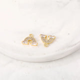 Rainbow Brass Zircon Charms DIY Jewelry Set