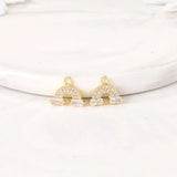 Rainbow Brass Zircon Charms DIY Jewelry Set