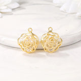 Rose Charms Pendants Necklace Bracelet Earring Diy Jewelry