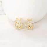 Brass and Zircon Prince Charms Pendants Jewelry Set