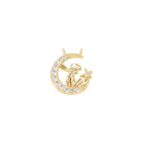 Brass and Zircon Prince Charms Pendants Jewelry Set