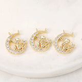 Brass and Zircon Prince Charms Pendants Jewelry Set