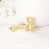 Brass Bear Charms Pendants for DIY Jewelry Making