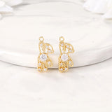 Brass Bear Charms Pendants for Jewelry Making