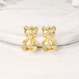 Brass Bear Charms Pendants for DIY Jewelry Making