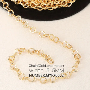 Brass Metal Hand Chains for Necklace and Bracelet Earring DIY Jewelry