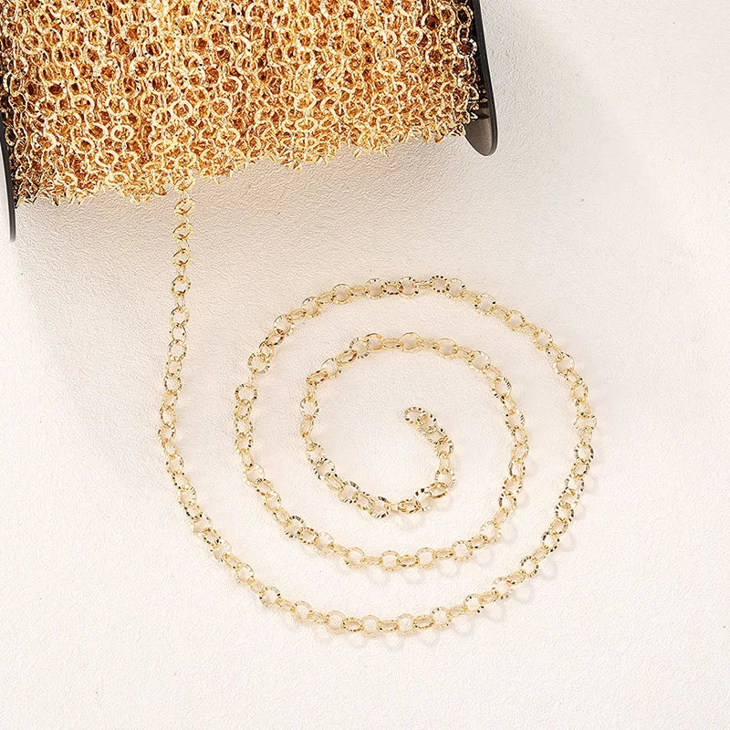 Brass Metal Hand Chains for Necklace and Bracelet Earring DIY Jewelry