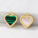 Brass Heart Charms Pendants Necklace and Bracelet Earring Diy Jewelry