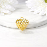 Brass Heart Charms Pendants Necklace Bracelet Earring Diy Jewelry Making