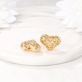 Brass Heart Loose Beads Necklace Bracelet Jewelry Making Supplies