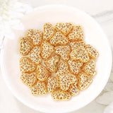 Brass Heart Loose Beads Necklace Bracelet Jewelry Making Supplies