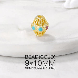 Brass Loose Beads Necklace Bracelet Supplies Diy Accessories