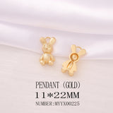 Brass Rabbit Charms Pendants for Jewelry Making