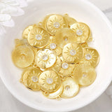 Brass Round Charms Pendants for Jewelry Making