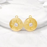 Brass Round Charms Pendants for Jewelry Making