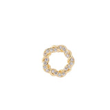 Brass Round Stud Earrings S925 Silver Pin Jewelry DIY