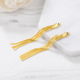Brass Tassel Charms Pendants for Jewelry Making