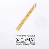 Brass Tassel Charms Pendants for Jewelry Making