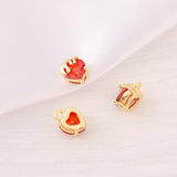 Heart Charms Pendants Necklace Bracelet Earring Diy Jewelry Parts