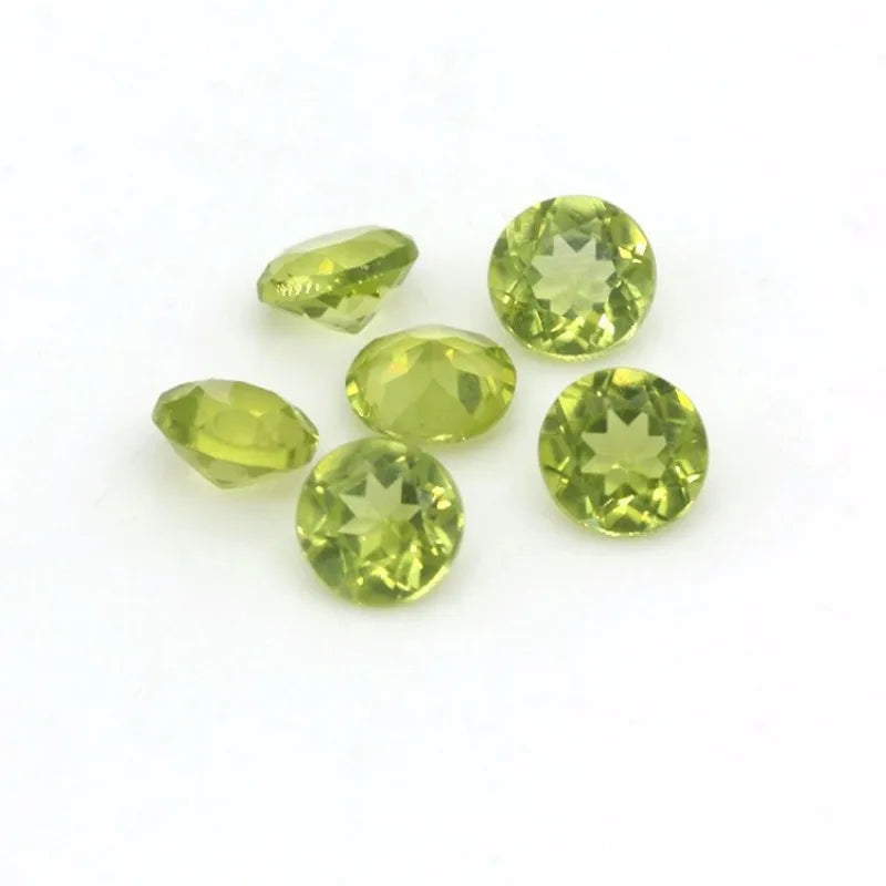 1.7mm Peridot Round Cut Loose Gemstone for Necklace Ring