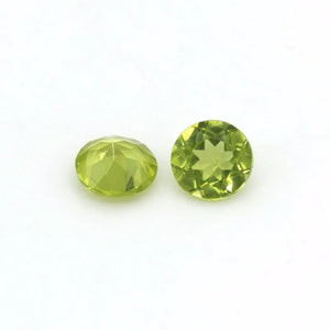 1.7mm Peridot Round Cut Loose Gemstone for Necklace Ring