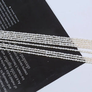 Mini Rice Pearl Strand 2-2.5mm for DIY Jewelry