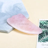 Rose Quartz Jade GuaSha Scraping Board Massage Tool