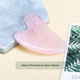 Rose Quartz Jade GuaSha Scraping Board Massage Tool