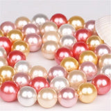 Shell Pearl Beads 12 Colors DIY Jewelry 6/8/10mm 15inch