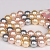 Shell Pearl Beads 12 Colors DIY Jewelry 6/8/10mm 15inch