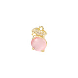 Brass and Zircon Charms Pendants Jewelry Set