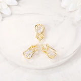 Brass Zircon Rose Charm Pendant Set DIY Jewelry Accessories