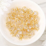 Brass Zircon Rose Charm Pendant Set DIY Jewelry Accessories